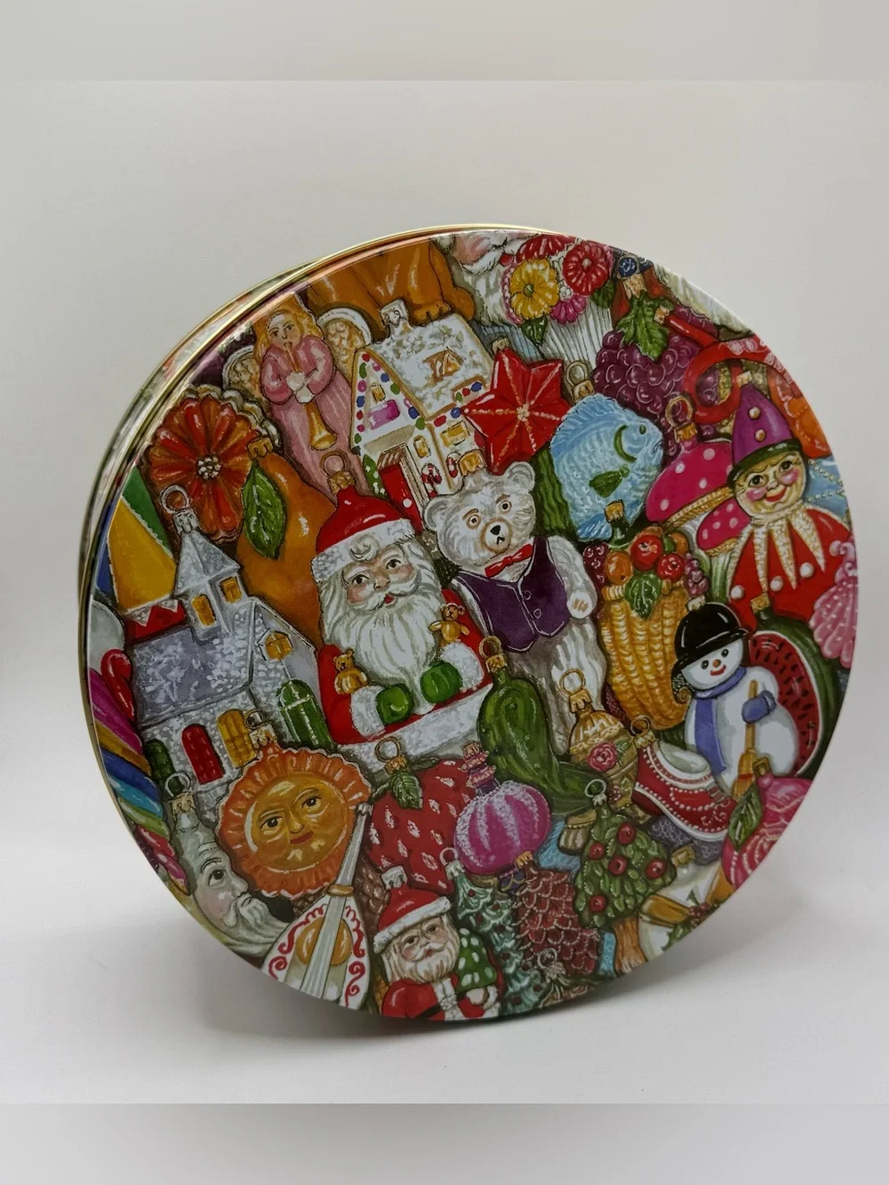 Holiday Keepsake Tin - Festive Multicolor